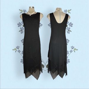 * NEW* AGB Black Embellishments Formal Sleeveless Dress Size M